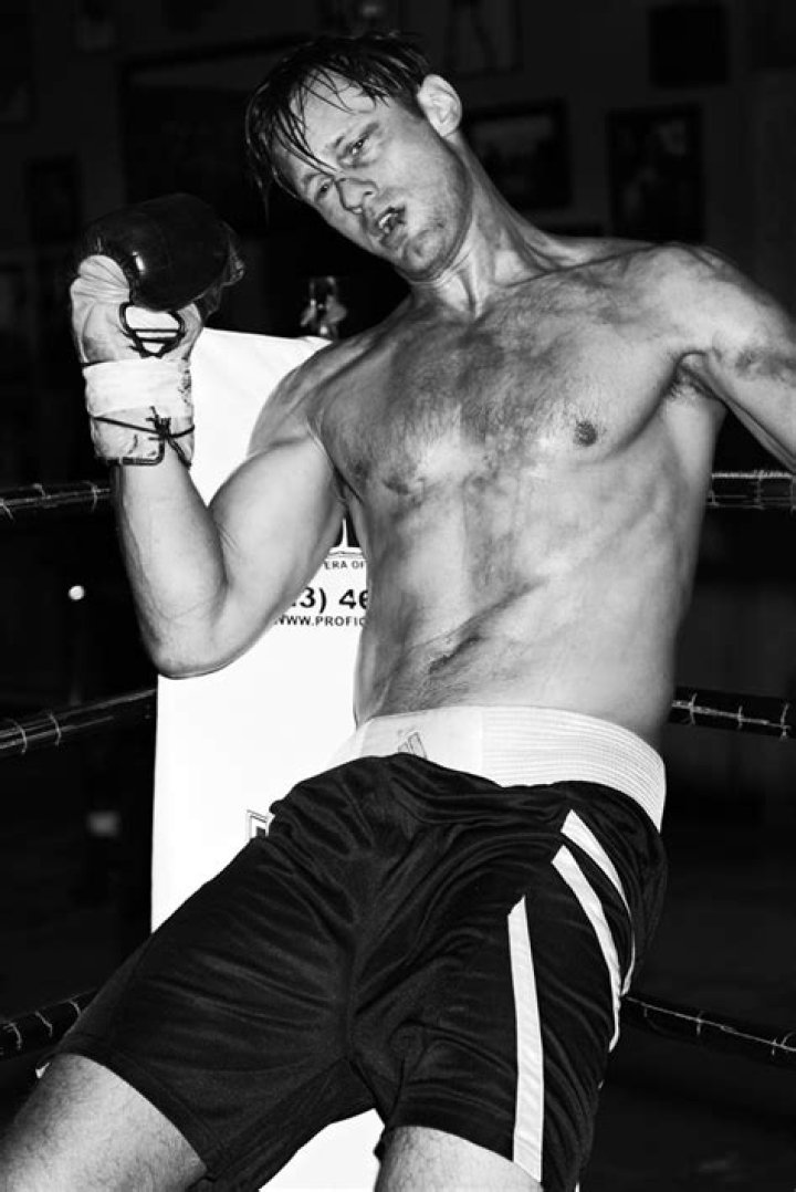 Alexander Skarsgard poses for a boxing-themed photoshoot: gross or sexy?
