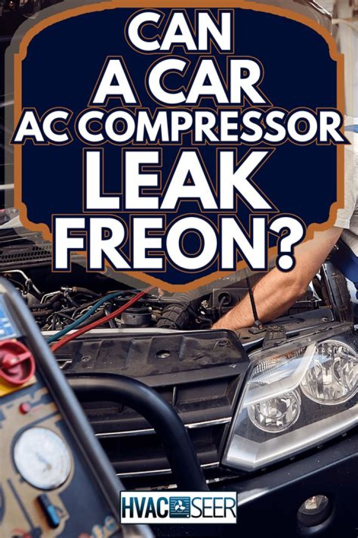 Can a car AC compressor leak freon?
