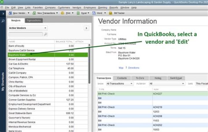 How do I change a vendor to other in QuickBooks?