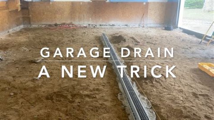 How do I install a drain in my garage?