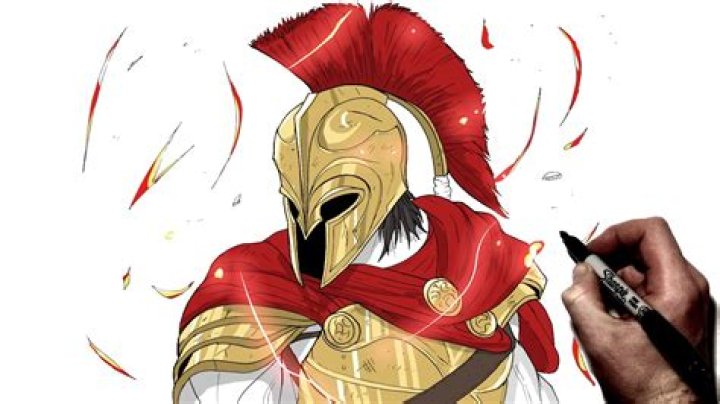 How do you draw a Spartan in Halo?