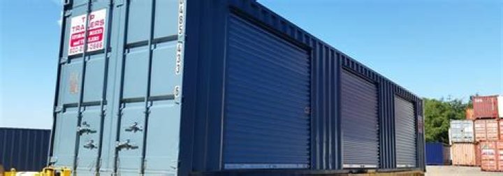 How do you open a stuck storage unit door?