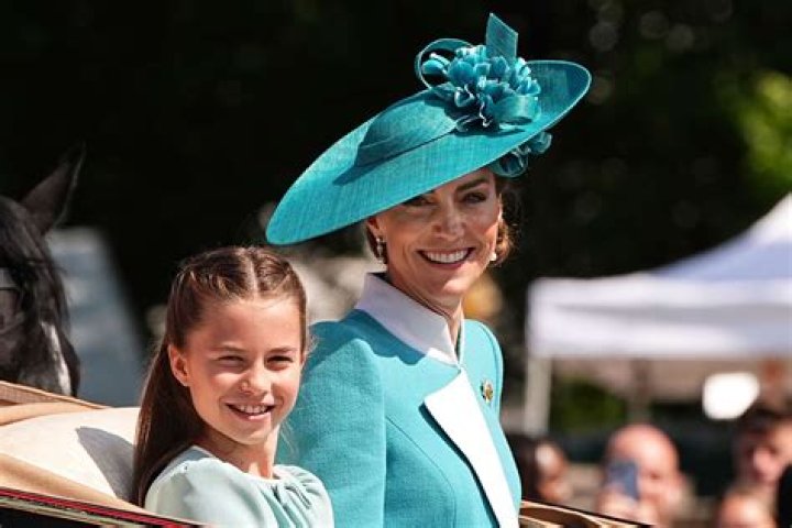 Princess Kate wore a gaudy, buttoned Andrew Gn dress to Trooping the Colour