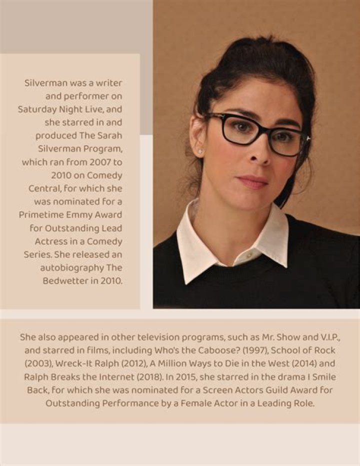 Sarah Silverman Bio (Wiki) 