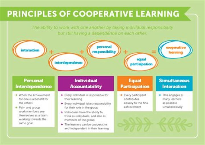 What are the principles of cooperative learning?
