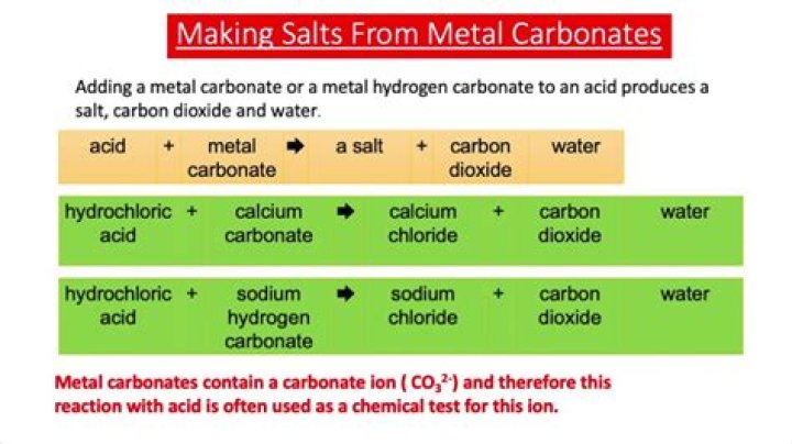 What is a metal carbonate?