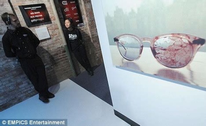 Yoko Ono puts bloody clothes that John Lennon died in on display